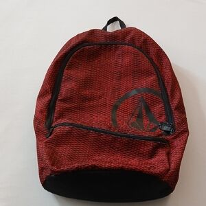 Volcom Red and Black Backpack